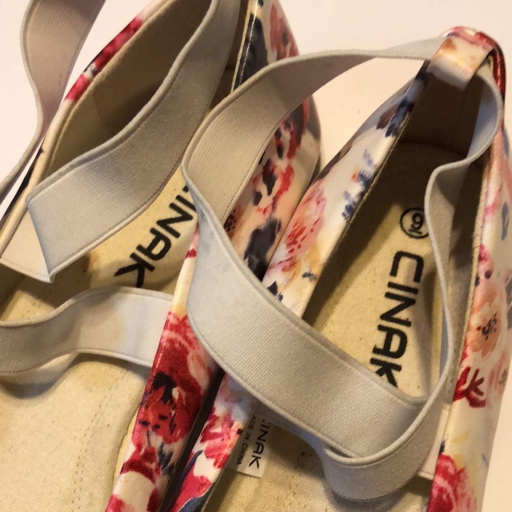 Woman’s Y2k Easter CINAK floral ballet fall sandals flats s9 - Picture 4 of 5